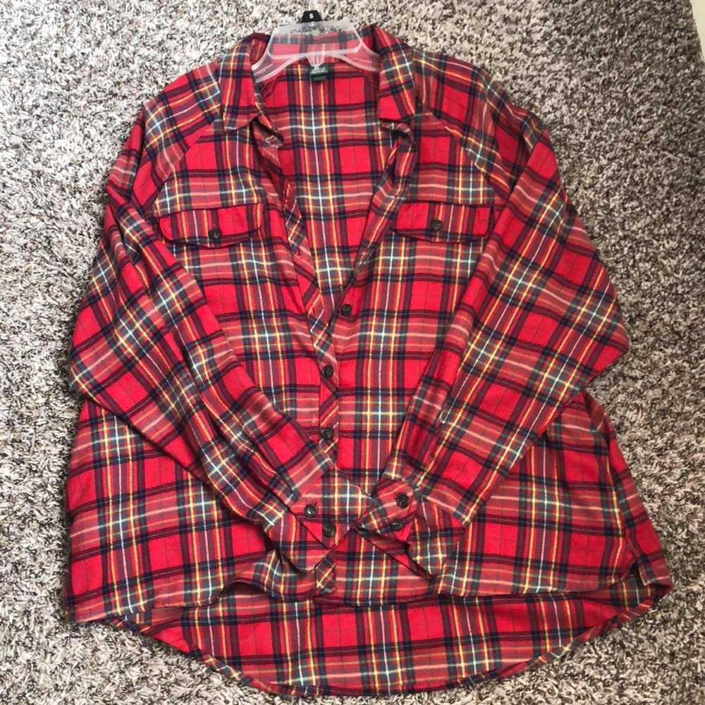 Red Plaid shirt from target, wild fable from target